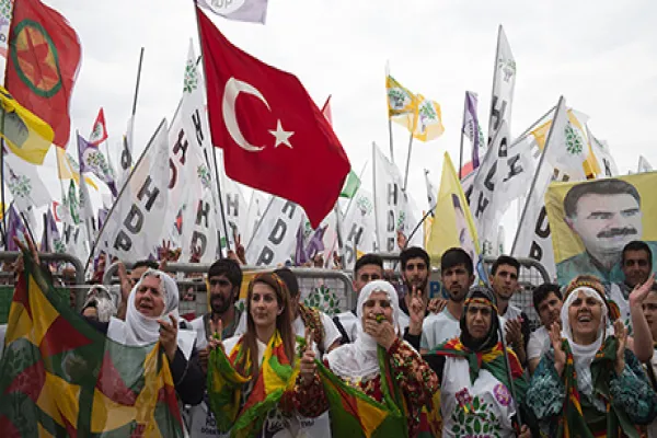 Political Rally Of The Pro-Kurdish Peoples' Democratic Party Ahead Of Election