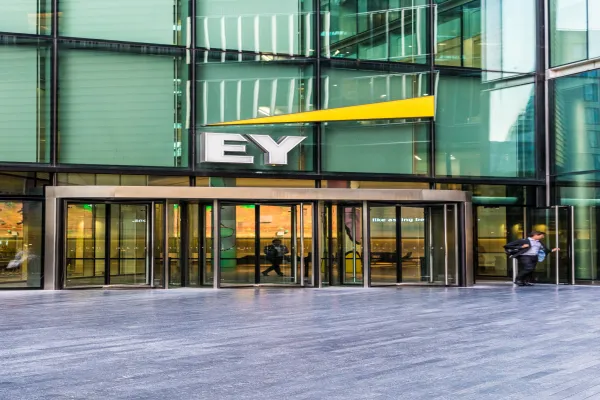 A view of the EY office 