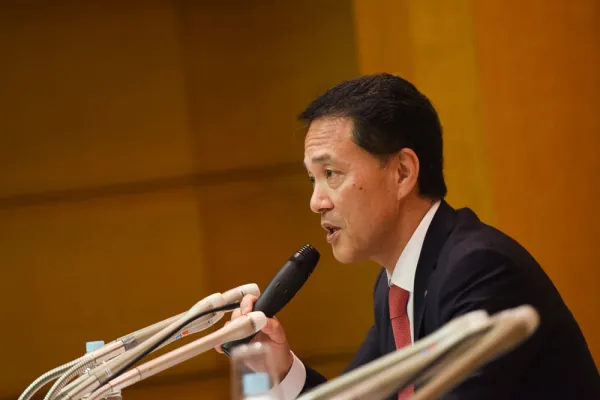 Kentaro Okuda, President and CEO of Nomura Holdings Inc. (Noriko Hayashi/Bloomberg)