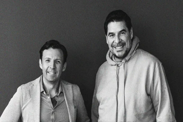 Zoe Financial founder and CEO Andres Garcia-Amaya and Softbank Group International CEO Marcelo Claure (Courtesy photo)