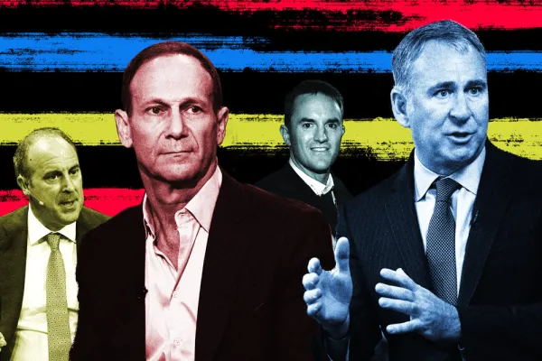 Steven Tananbaum, Joseph Edelman, Chase Coleman III, Kenneth Griffin (Bloomberg)