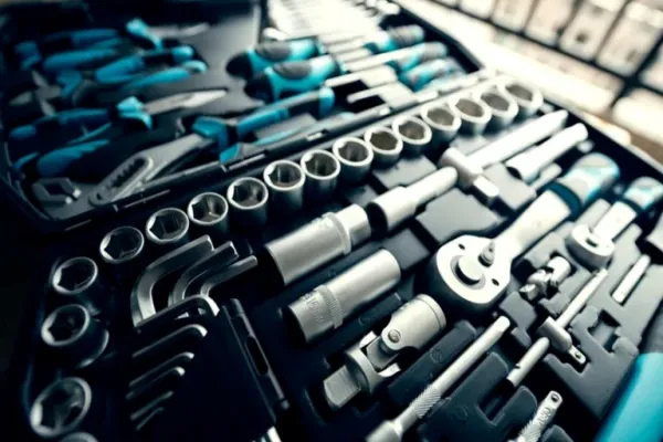 Various tools in a toolbox