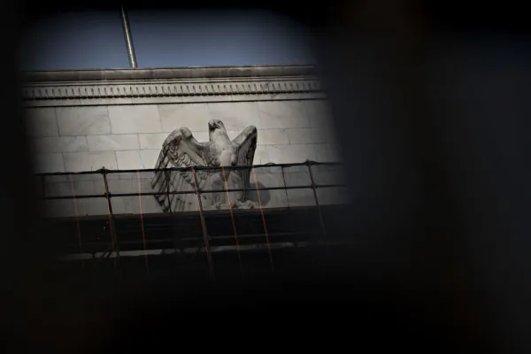 The Federal Reserve building in Washington, D.C. (Andrew Harrer/Bloomberg)