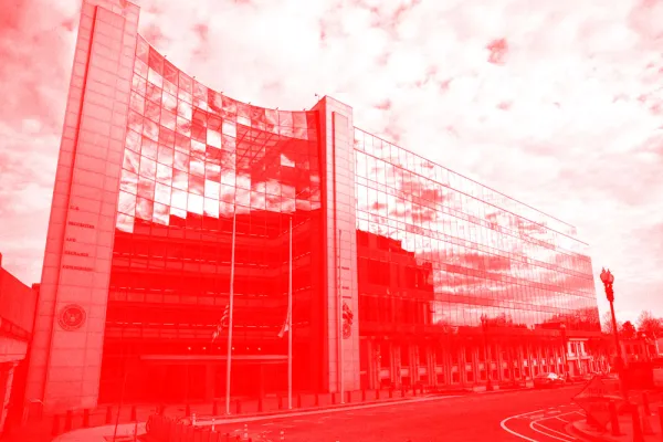 The headquarters building of the U.S. Securities and Exchange Commission. (Zach Gibson/Bloomberg)
