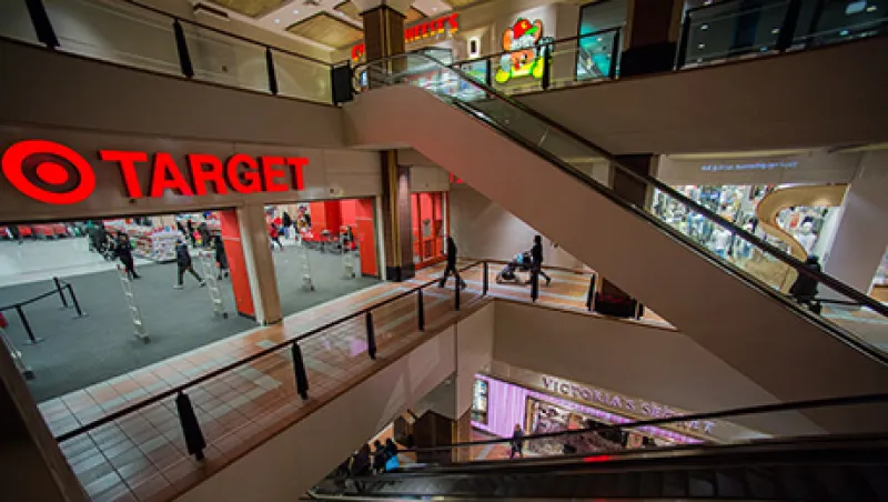 Shoppers Inside The Atlantic Terminal Mall Ahead of Retail Sales Figures