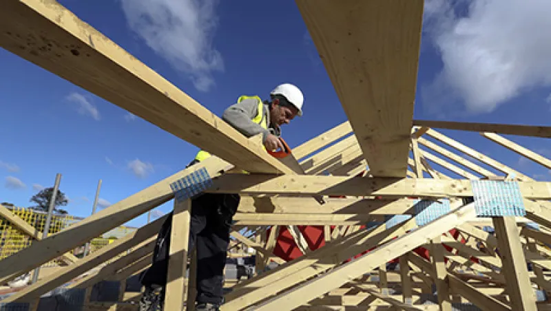 Construction At A Bellway Plc House Building Site Ahead Of Earnings