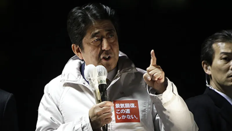 Japan Prime Minister Shinzo Abe Speaks At Election Campaign Rally