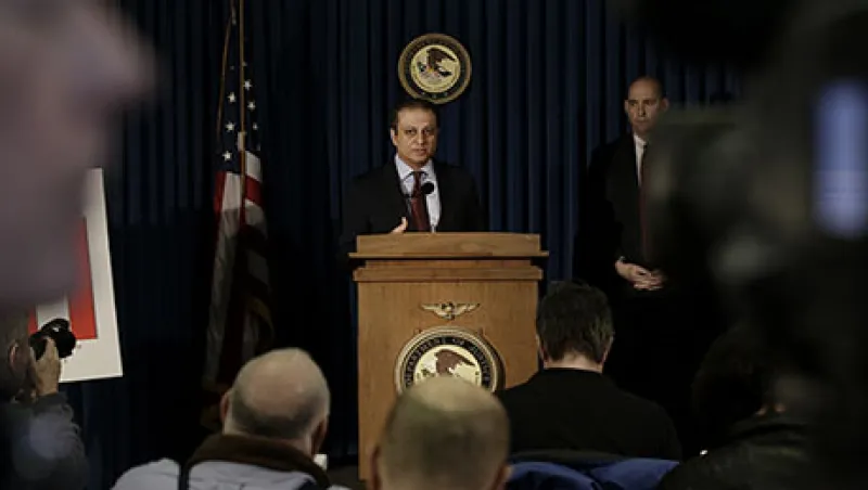 U.S. Attorney Preet Bharara Charges 3 With Bribery Involving New York State Pension Fund