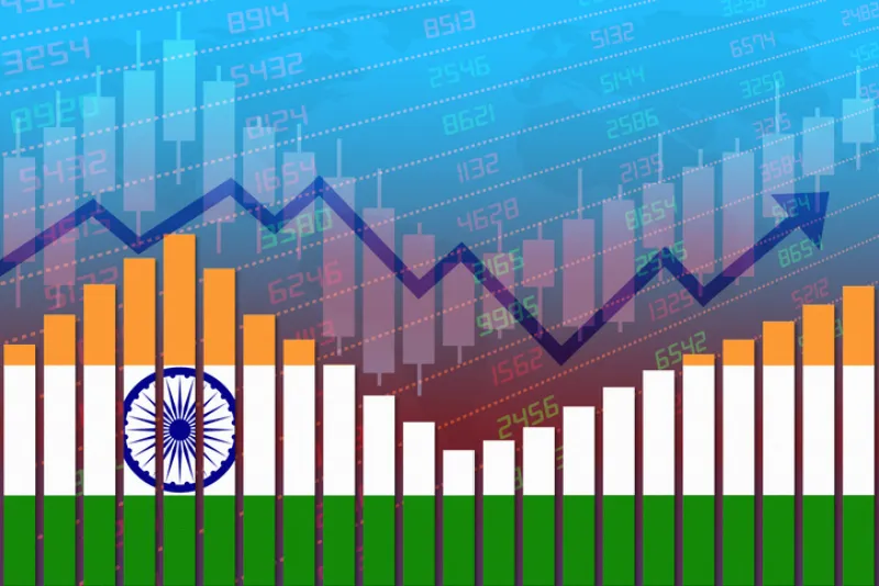 India Economy Improves and Returns to Normal After Crisis - stock photo