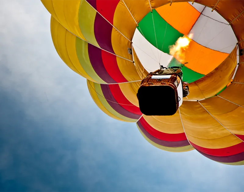  Colorful hot air balloon