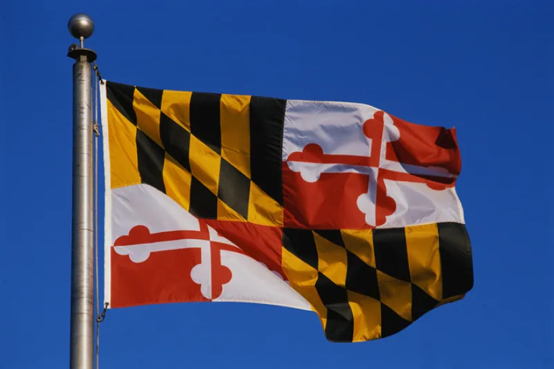 Maryland State Flag - stock photo