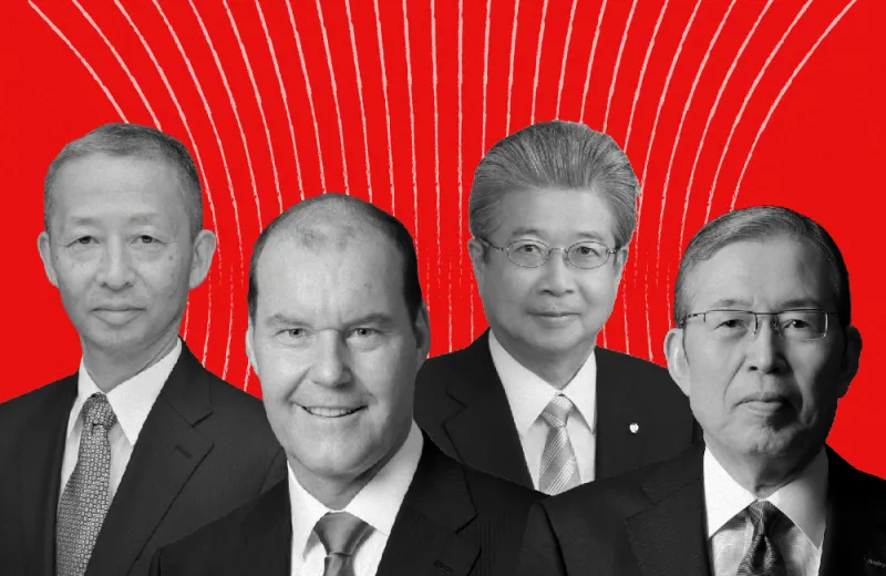 Sunao Manabe, Yasuhiko Saitoh, Christophe Weber, Shigenobu Nagamori (Courtesy photos)