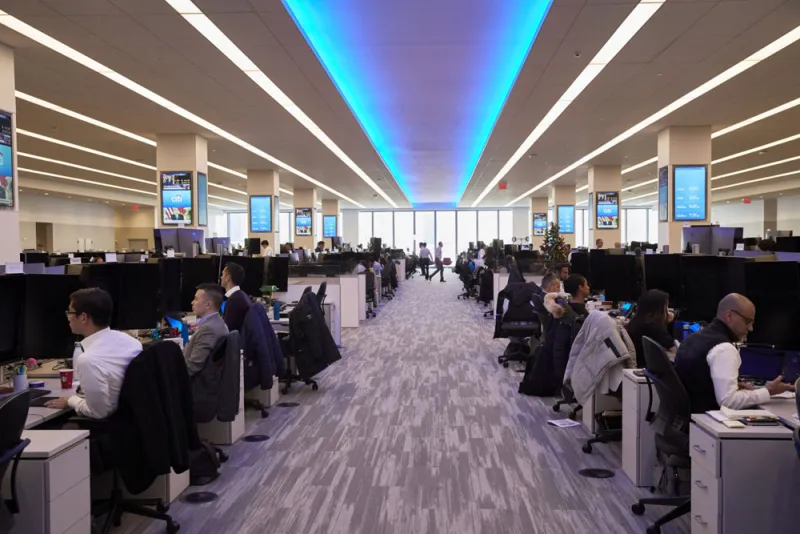 The trading floor at the Citigroup Inc. headquarters. (Marc McAndrews/Bloomberg)