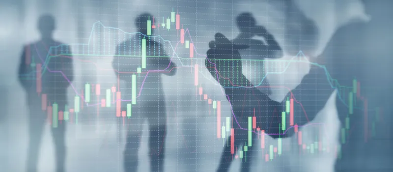 Financial growth graph. Sales increase, marketing strategy concept