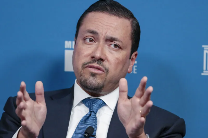 Hazem Ben-Gacem, co-chief executive officer of Investcorp. (Kyle Grillot/Bloomberg)