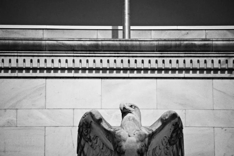 The Federal Reserve building in Washington, D.C. (Andrew Harrer/Bloomberg)
