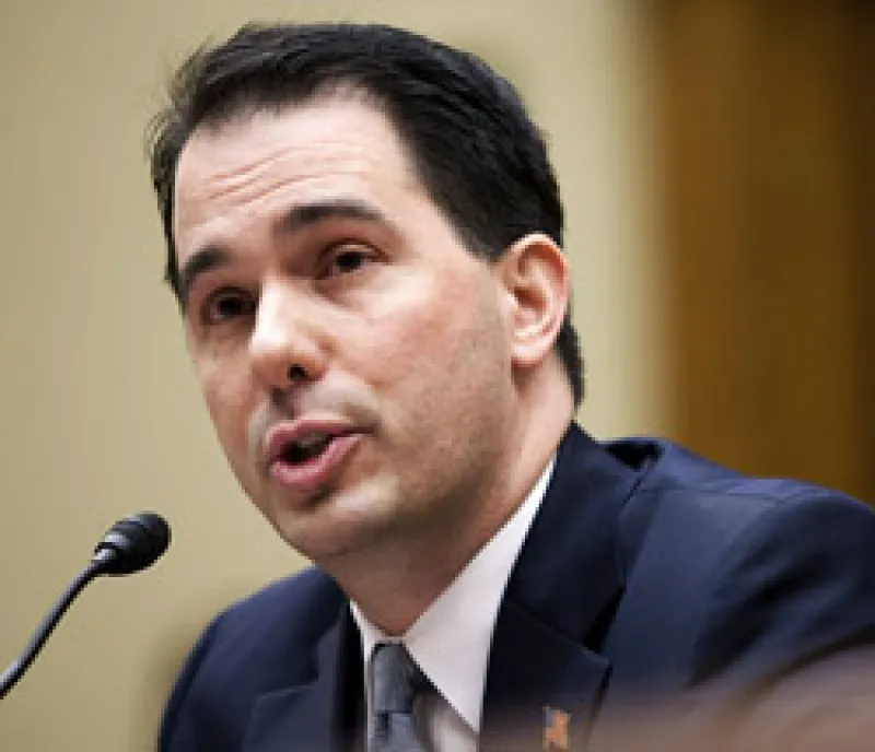 Wisconsin Gov. Scott Walker At Hearing On Municipal Debt