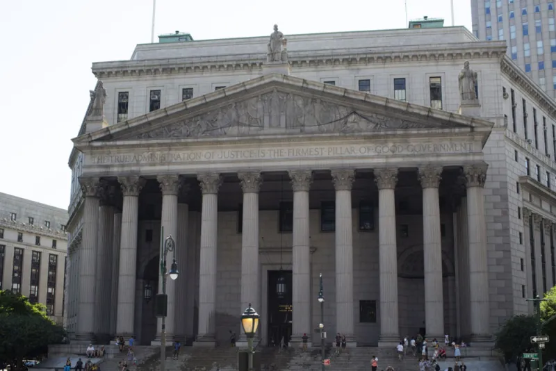 New York State Supreme Court. (Cedric von Niederhausern/Bloomberg)