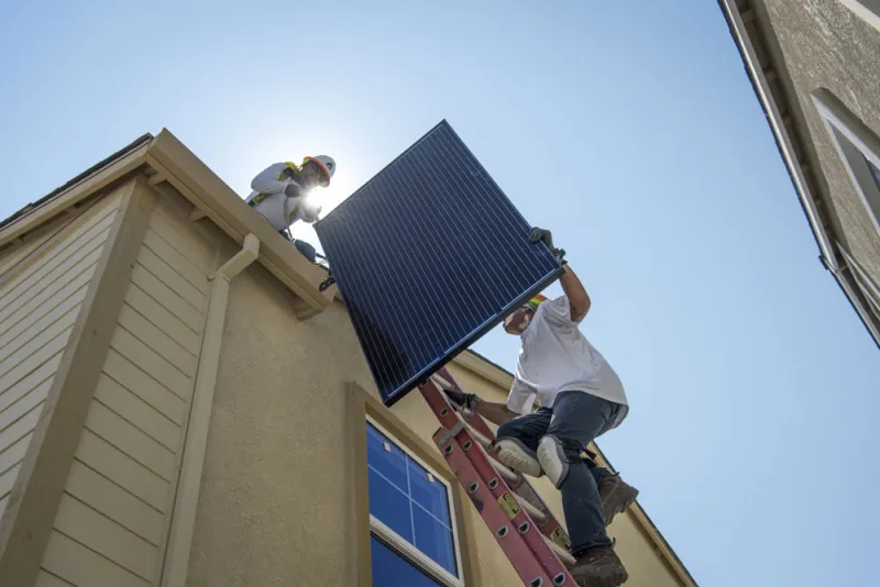 Solar panel company Sunrun has been Tiger Global's best performer in 2020. (David Paul Morris/Bloomberg)
