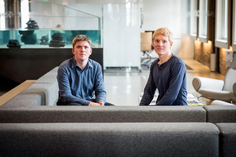 John and Patrick Collison, co-founders of Stripe Inc. (David Paul Morris/Bloomberg)