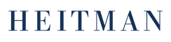 A navy blue logo spelling "HEITMAN" in bold, uppercase letters.